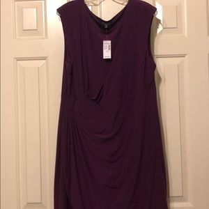 Purple knee length dress